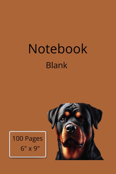 Notebook Blank, 100 Pages, 6" x 9"