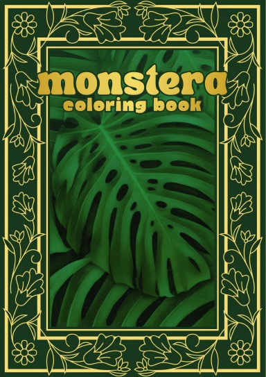 Monstera Plant Coloring Book