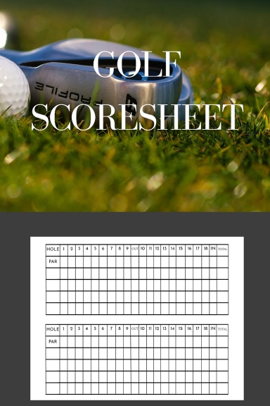 Golf Scoresheet