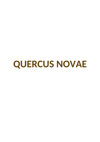Quercus novae. Issue 1