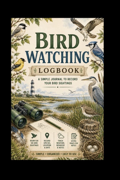 Bird Watching Journal Daily Log Book Sight Seeing