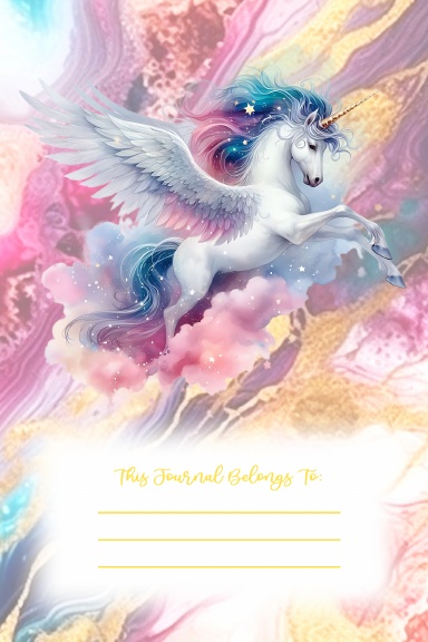Unicorn Unlined Journal