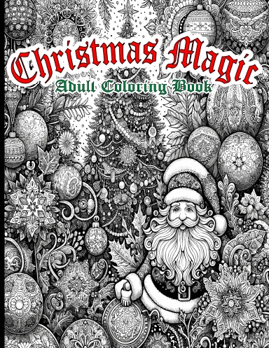 Christmas Magic Adult Coloring Book