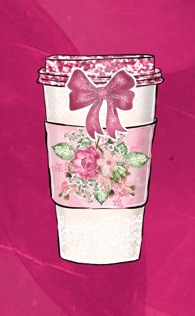 Coffee Pocket Journal with Hot Pink Background