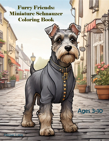 Furry Friends: Miniature Schnauzer Coloring Book