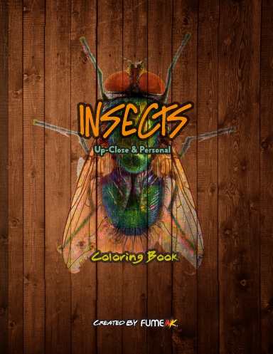 Insects Up-Close & Personal Coloring Book