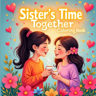 Sister's Time Together Coloring Book