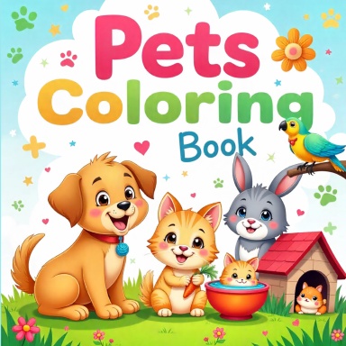 Pets Coloring Book
