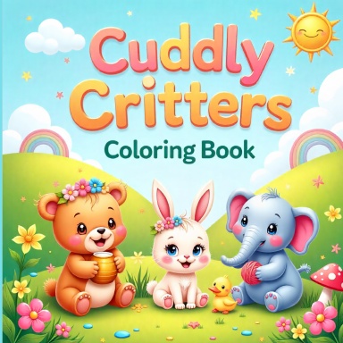 Cuddly Critters Coloring Book