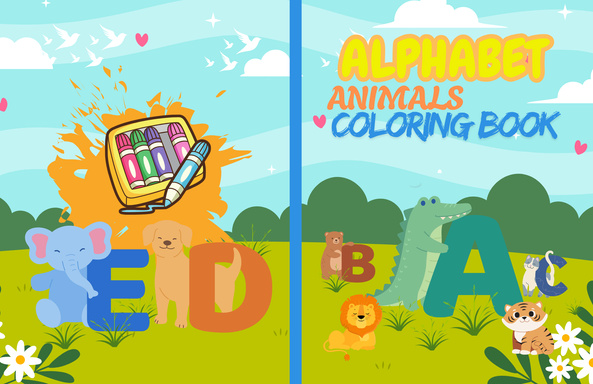 Alphabet Animals Coloring Book