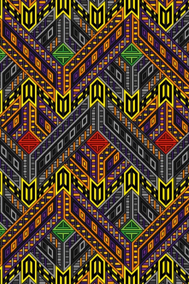 Advanced Series 3 Notebook - A5 (6x9) Medium Size Notebook Chaotic Flux