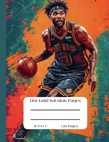 Dot Grid Interior Pages, 8.5"x11",120 Pages