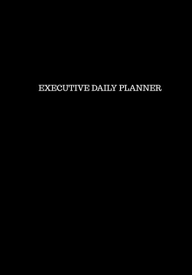 EXECUTIVE DAILY PLANNER