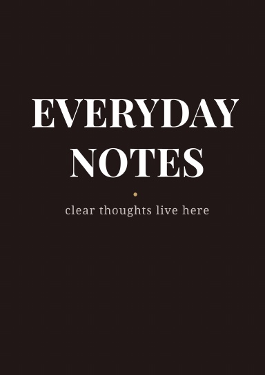 Everyday Notes — Bold Edition