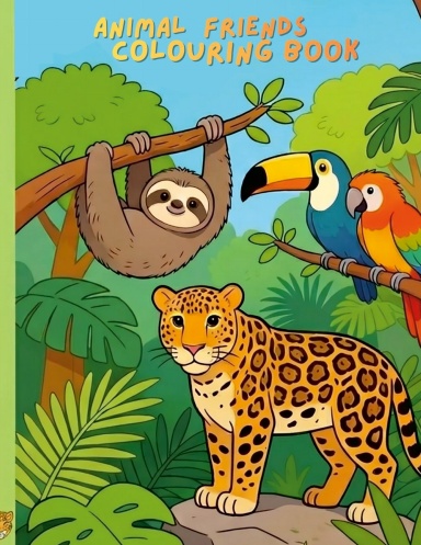 ANIMAL FRIENDS COLORING BOOK
