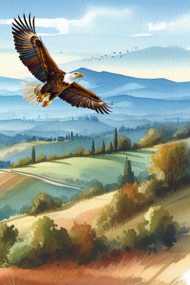 Eagle Soaring Lined Journal