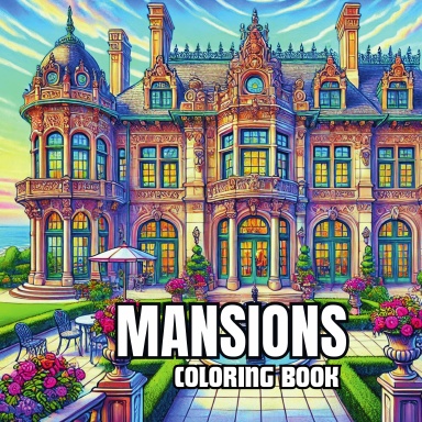 Timeless Mansions Coloring Book: From Historical Estates to Modern Marvels