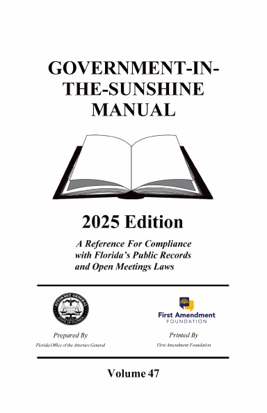 2025 Government in the Sunshine Manual