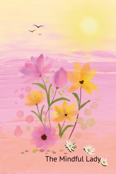 The Mindful Lady - Spiral Bound Notepad - Flowers