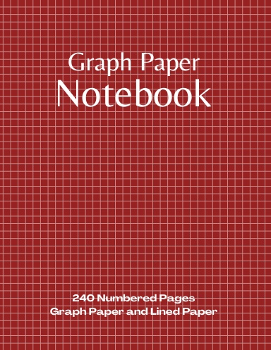 Coil Bound 8.5x11 Graph Paper Notebook with Numbered Pages