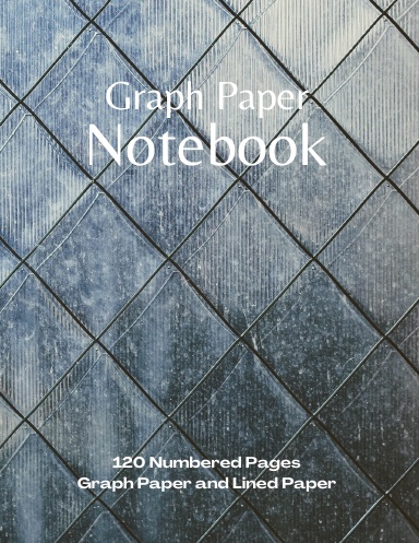 Coil Bound 8.5x11 Graph Paper Notebook with 120 Numbered Pages