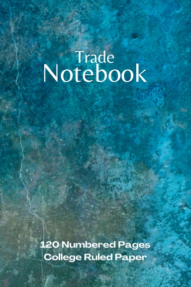 Coil Bound Trade Size College Ruled Notebook with 120 Numbered Pages