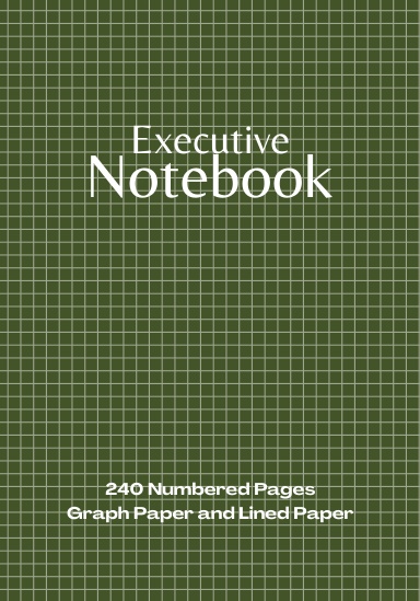 Coil Bound Executive Graph Paper Notebook with 240 Numbered Pages
