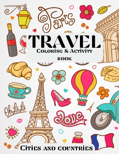 Travel Coloring & Activity Book – Cities and Countries