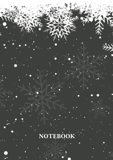 Notebook: Lined Notebook Journal - Winter snowflakes - 200 Pages