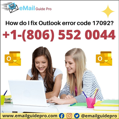 How do I fix Outlook error code 17092?