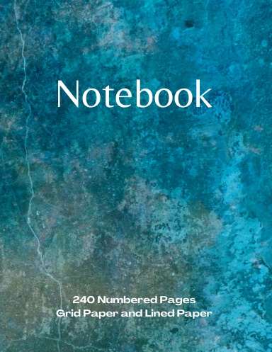 Coil Bound 8.5x11 Notebook with 240 Numbered Pages