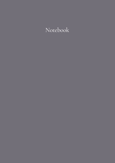 Classic A5 Notebook: Hawk Grey. By Paper Parisa