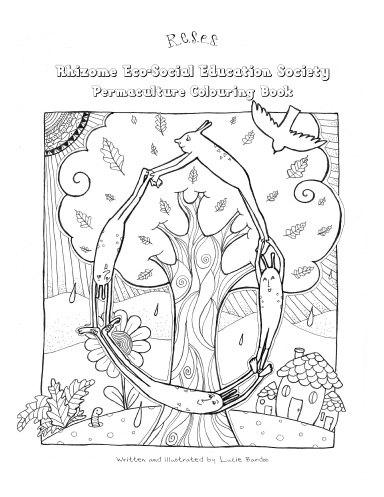 Rhizome Eco-Social Education Society Permaculture Colouring Book