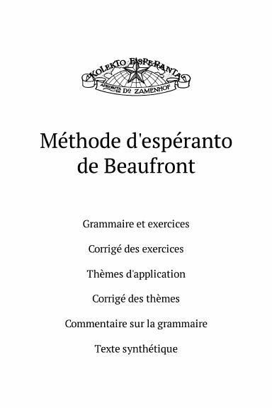 Méthode d'espéranto de Beaufront