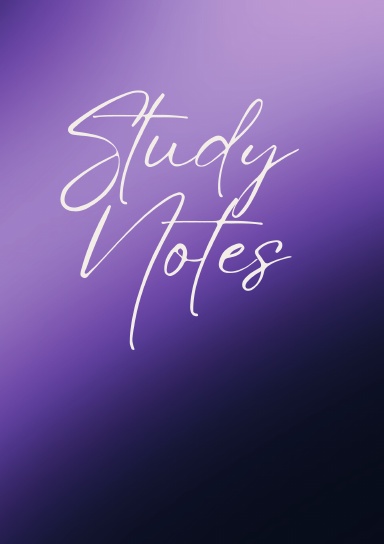 Study Notes - Blank