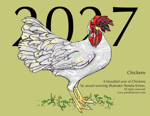 2027 Chickens Calendar