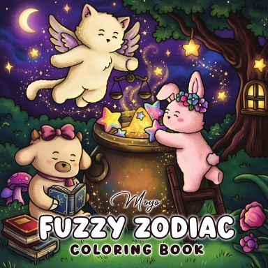Fuzzy Zodiac Coloring Book