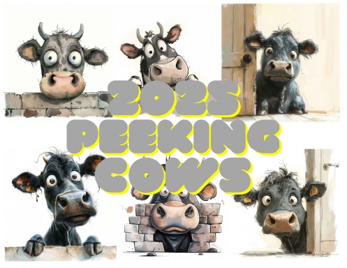 Peeking Cows 2 Calendar
