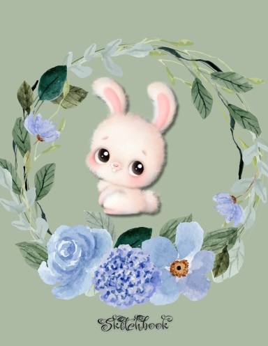 Cute Bunny Rabbit Sketchbook
