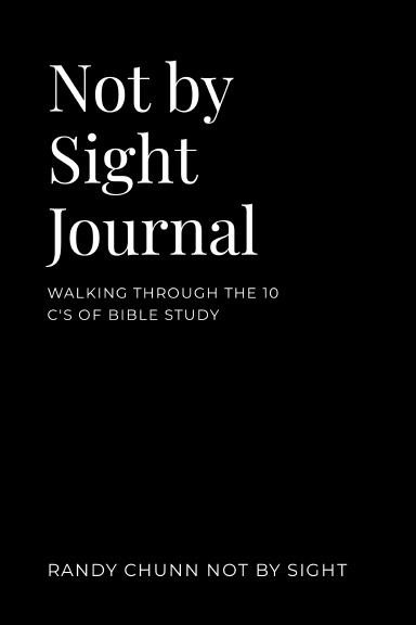 Not by Sight Notebook