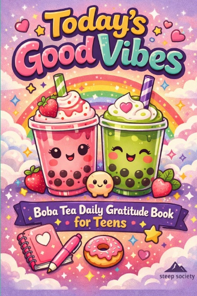 Today’s Good Vibes: Bubble Tea Notebook for Teens