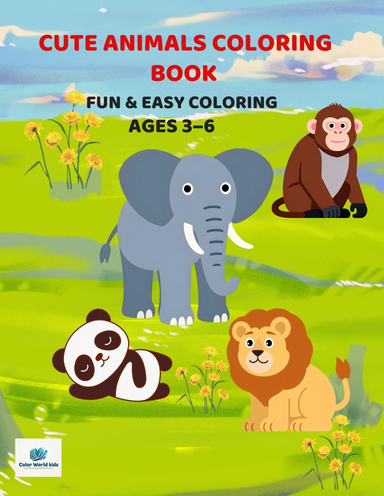 Cute Animals Coloring Book