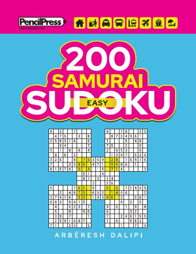 200 Samurai Easy Sudoku