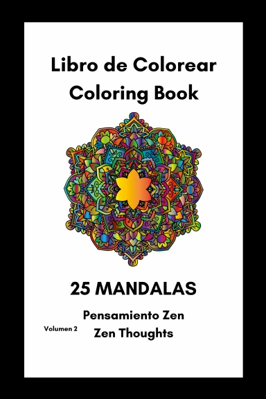Libro de colorear Mandalas, Coloring book, volumen 2