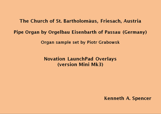 Friesach Organ - LaunchPad Mini Mk3 Overlays