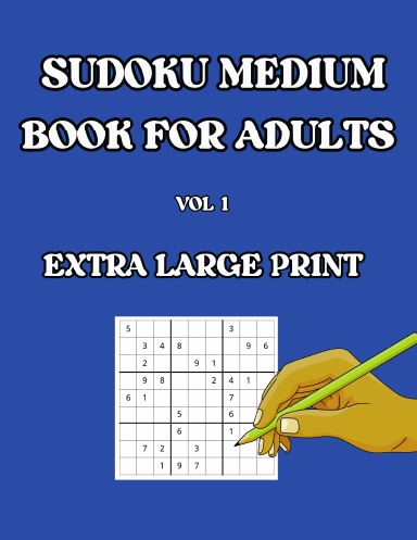 Sudoku Medium Book for Adults Vol 1