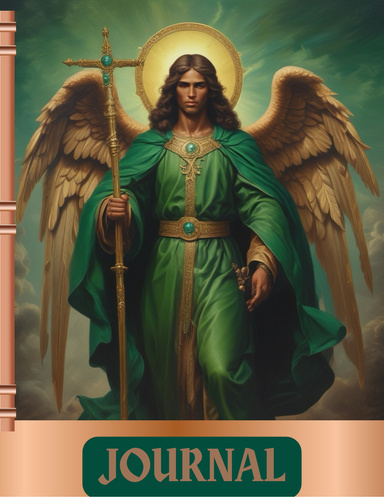 Journal (Black Archangel St. Raphael Cover)