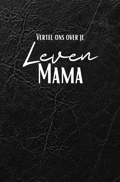 Life Story - Guided Journal - MOM - NL (Zwarte Lederlook) -Hardcover