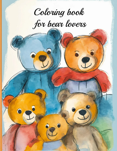 Coloring book for bear lovers