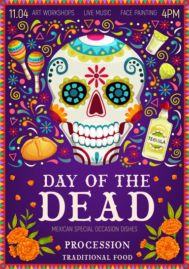 Day of the Dead Sugar Skulls Coloring Book for Adults, Features 25 Coloring Pages for Stress Relief and Relaxation